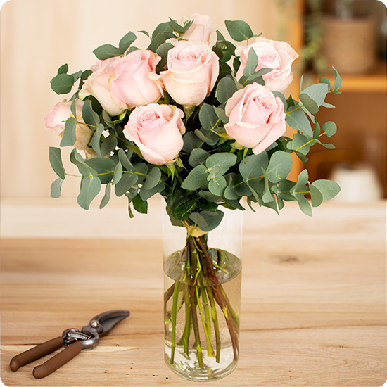 Ramo de rosas rosas 1